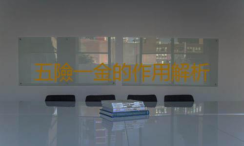 五險一金的作用解析