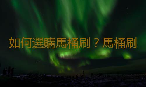 如何選購馬桶刷？馬桶刷怎麽用？